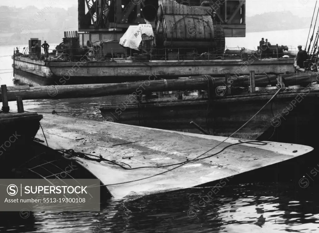 Ship Destroyed By Fire In Sydney Harbour. August 16, 1942.