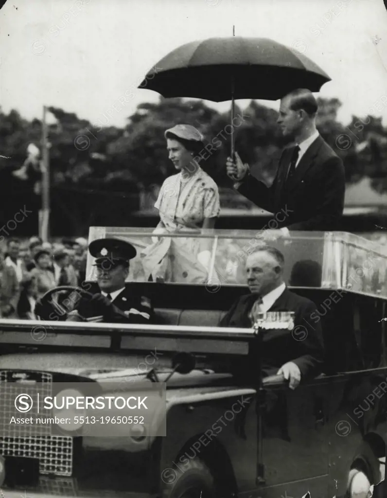 Queen visit to Australia 1954. February 10, 1954.