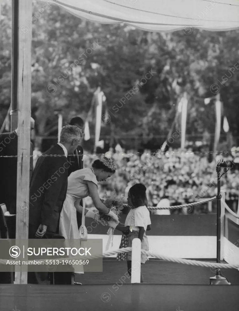 Royalty-Brit-Queen-Tour of Aust 1954. February 17, 1954.