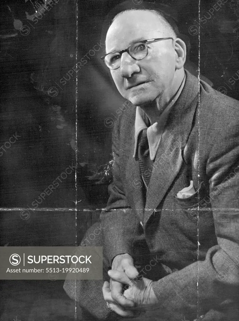 Leaders Of British Commerce: Mr. A.E. Pickard -- Scottish property dealer and business executive.Scotland's best-known selfmade millionaire - A.E. Pickard, "L.S.D." - died in his blazing home in Glasgow's West End yesterday. December 15, 1954. (Photo by J. Stephens Orr, Camera Press).