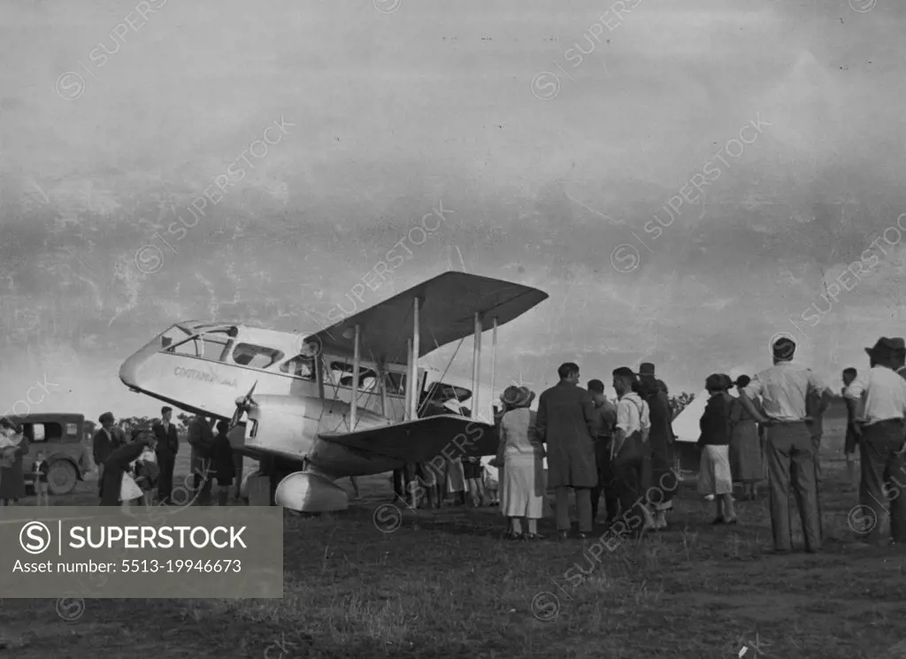 Aviation-Qantas Airways-Aircraft-1930's (See also: Aviation-Qantas-Aircraft - DH-86). December 19, 1934.