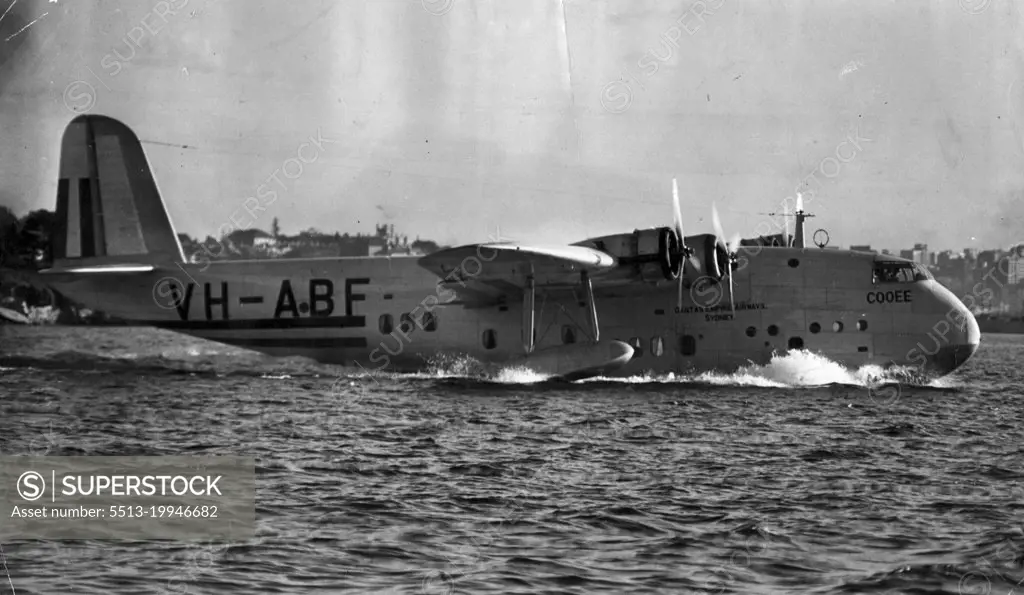 Empire flying Boat. February 26, 1949.