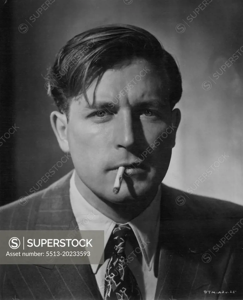 Lower picture The actor in a more sober mood.***** same menacing look as he played one of his inimitable bad-men roles "Deadlier Than The Male" in which he was co-started with Claire Trevor. December 16, 1953.