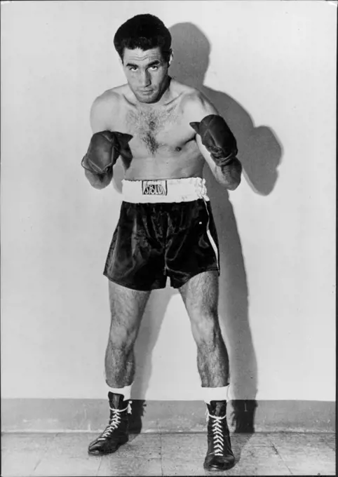 Italian Boxers: Gianni Zudda - One of Italy's top Bantam-weight boxers. January 25, 1955. (Photo by Camera Press).