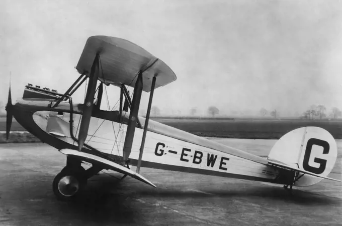 Cirrus "Bluebird" - England. Cirrus injured Bluebird similar to that used by ***** victor Bruce. January 14, 1931.