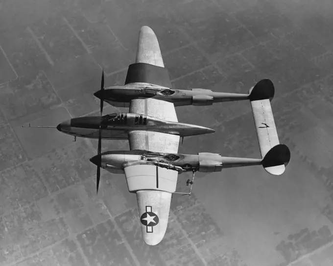 Lockheed Lightning Sword fish "flying wind tunnel". February 05, 1946.