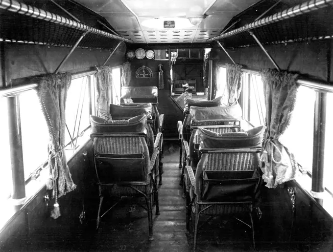 Perth Western Australia. The interior of the "Hercules" aeroplane - "City of Perth" which set off this morning on its initial ***** to Adelaide. May 27, 1929.