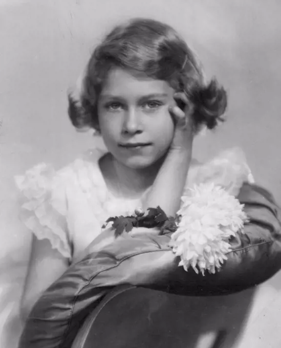 Queen Elizabeth II - Early And Childhood Scenes. May 15, 1937. (Photo by Marcus Adams).