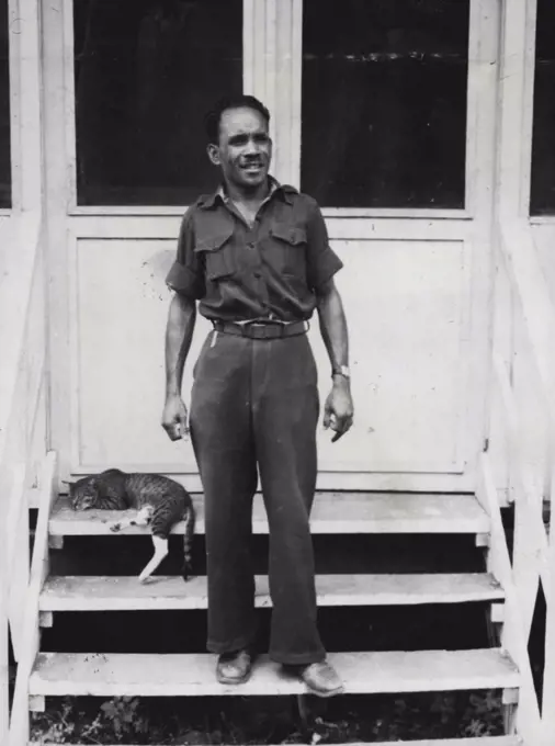 Marcus Kassiepo, an influential figure among the coastal villages of Western New Guinea. March 27, 1950.