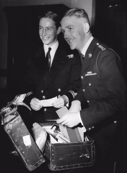 ADC's, Lieut. R. H. E. Byrne (Royal Navy), and Capt. J. A Taplin (Royal Marines). October 24, 1949.