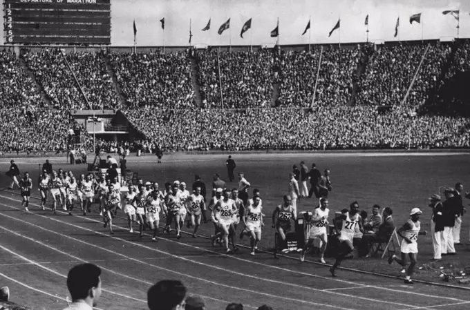Olympic Games. August 06, 1948. (Photo by Olympic Photo Association).
