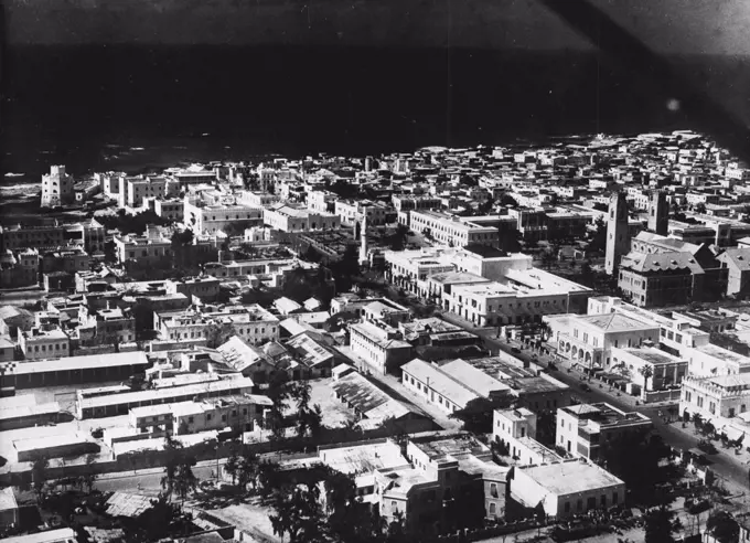 Mogadiscio, Capital Of Somaliland -- Population 65,000. - Somaliland is to be administered by Italy as a Trust Territory until it atteins independence in ten years. October 04, 1951. (Photo by Camera Press).