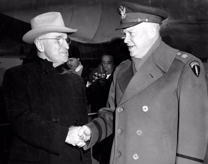 President Eisenhower - Gen. Wartime Pics. January 1, 1951. (Photo by United States Information Service).