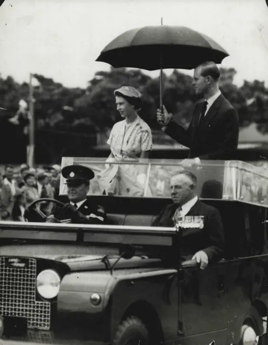 Queen visit to Australia 1954. February 10, 1954.