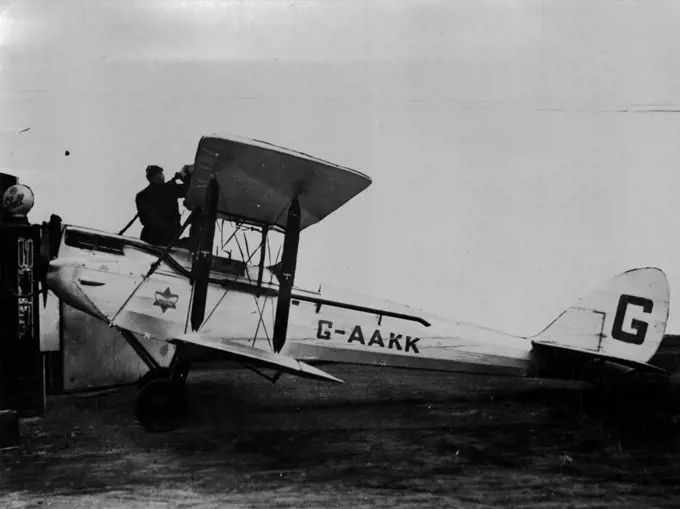 Captain Chiehester's Plane. February 7, 1930.