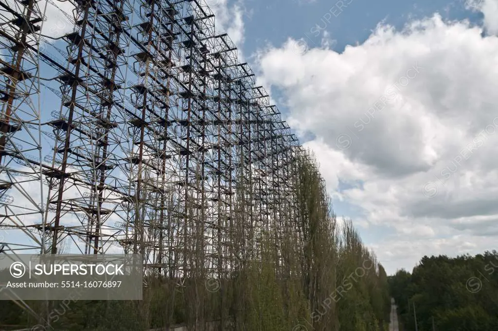 radio station Chernobyl 2 Antenna field, over-the-horizon radar.