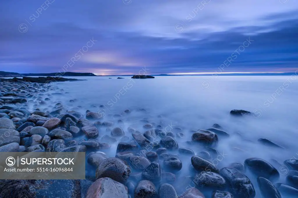 Boulder Beach Sunrise on Rugged Maine Acadia Nat'l Park