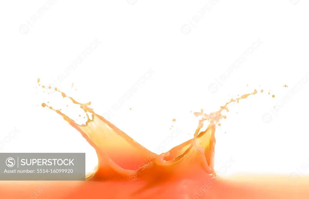 red wine splash isolated on white