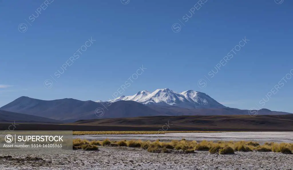 snowcapped mountain in the Antofagasta Region in Chile