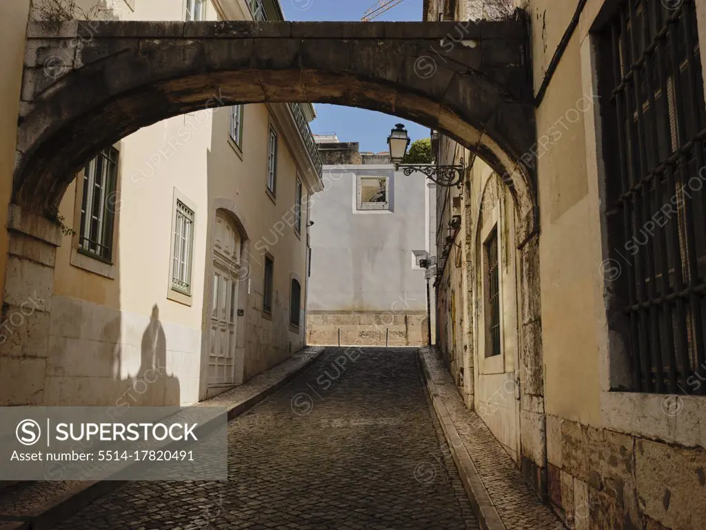 Narrow alley way in Portugal