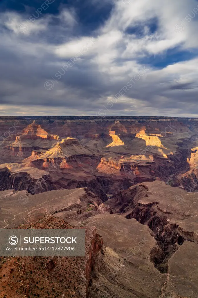 Grand Canyon at sunset, Yavapai Point, Grand Canyon National Park, Arizona, USA