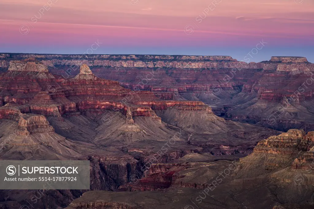 Scenic view of Grand Canyon at sunset, Hopi Point, Grand Canyon National Park, Arizona, USA