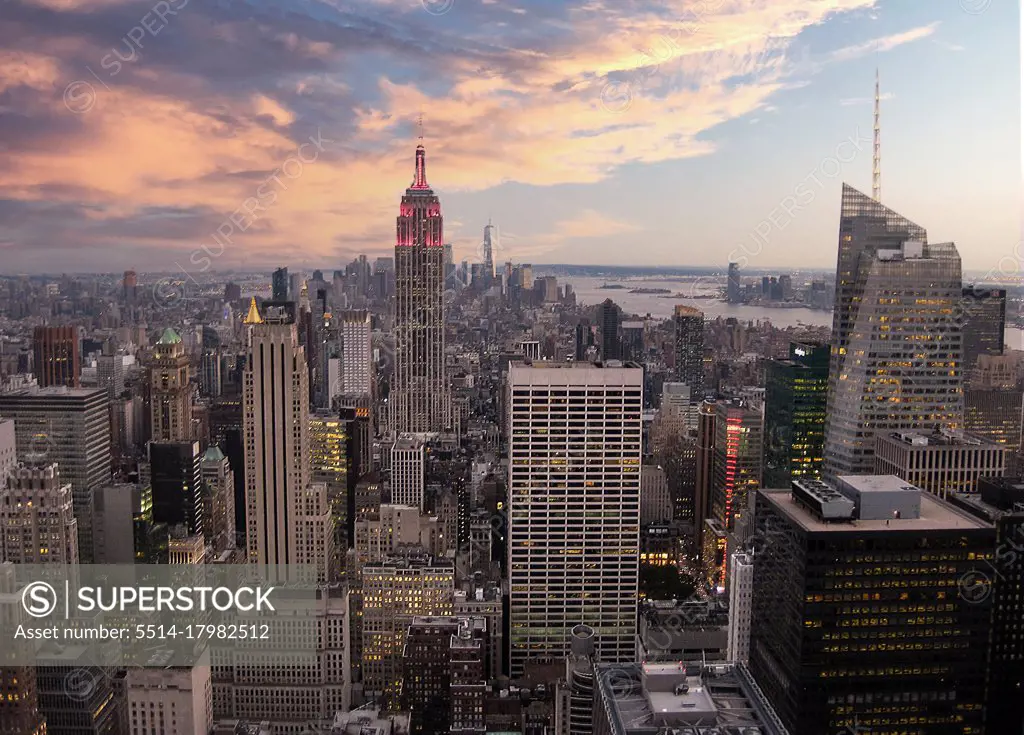 Views of the New York city skyline