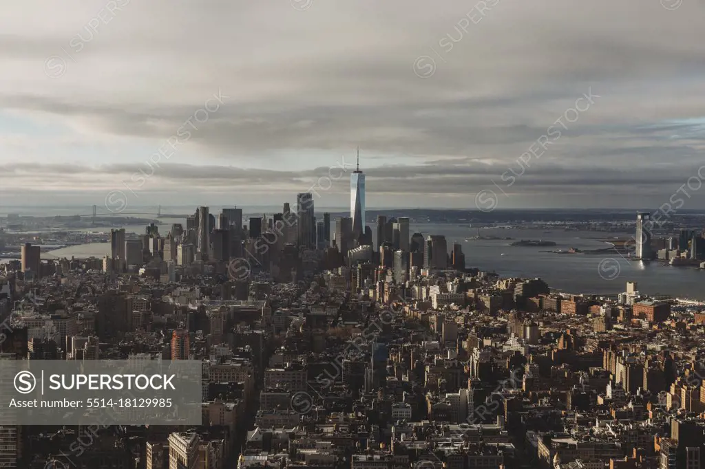 View of One World Trade Center, Manhattan from Empire State Building