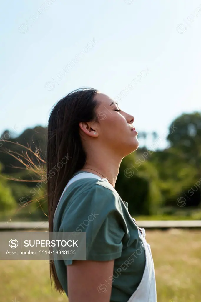 Portrait of beautiful young girl