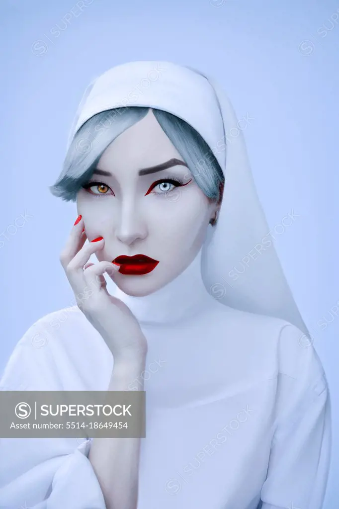 Gothic Nurse in white uniform