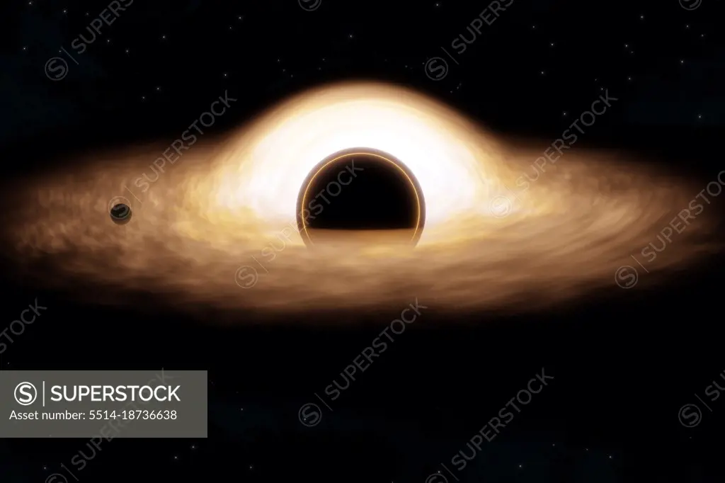 3d render of Black Hole