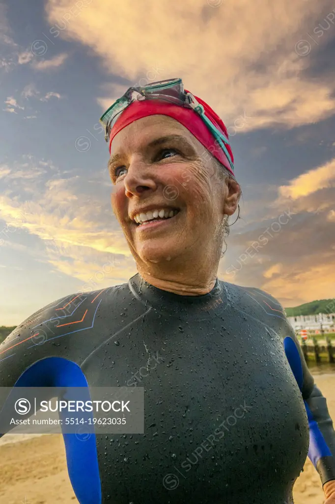 Portrait of an endurance swimmer 