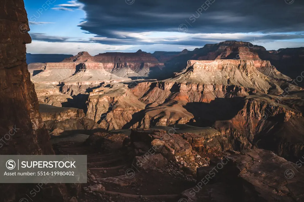 View of the Grand Canyon from North Kaibab Trail, Arizona