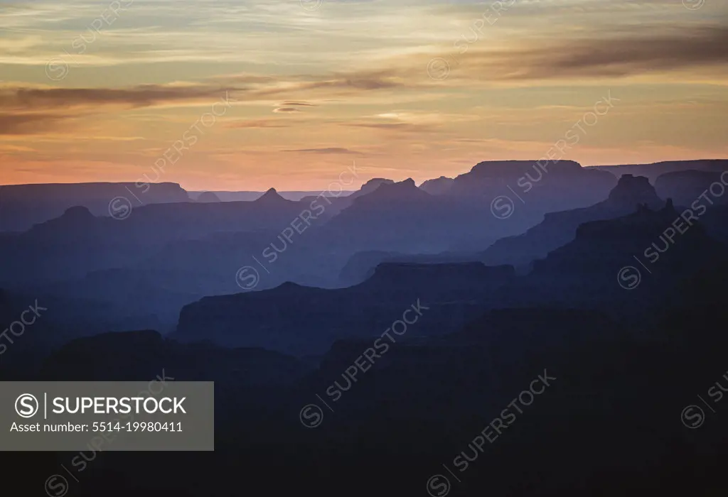 Sunset from Desert View in Grand Canyon National Park