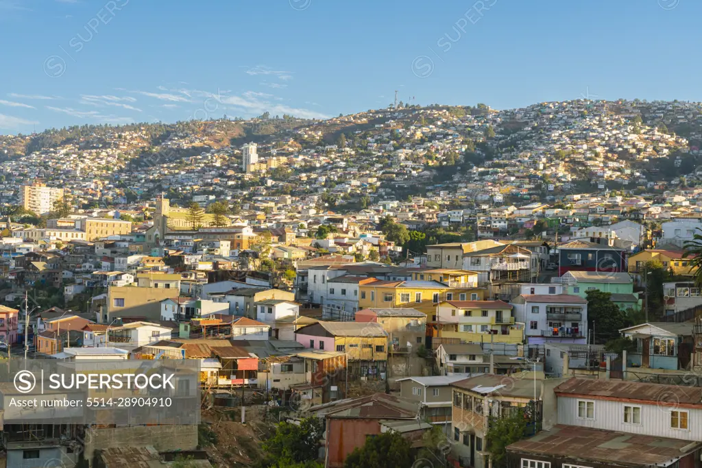 Residential buildings in Valparaiso, Chile