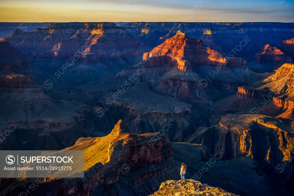 Woman Overlooking the Grand Canyon