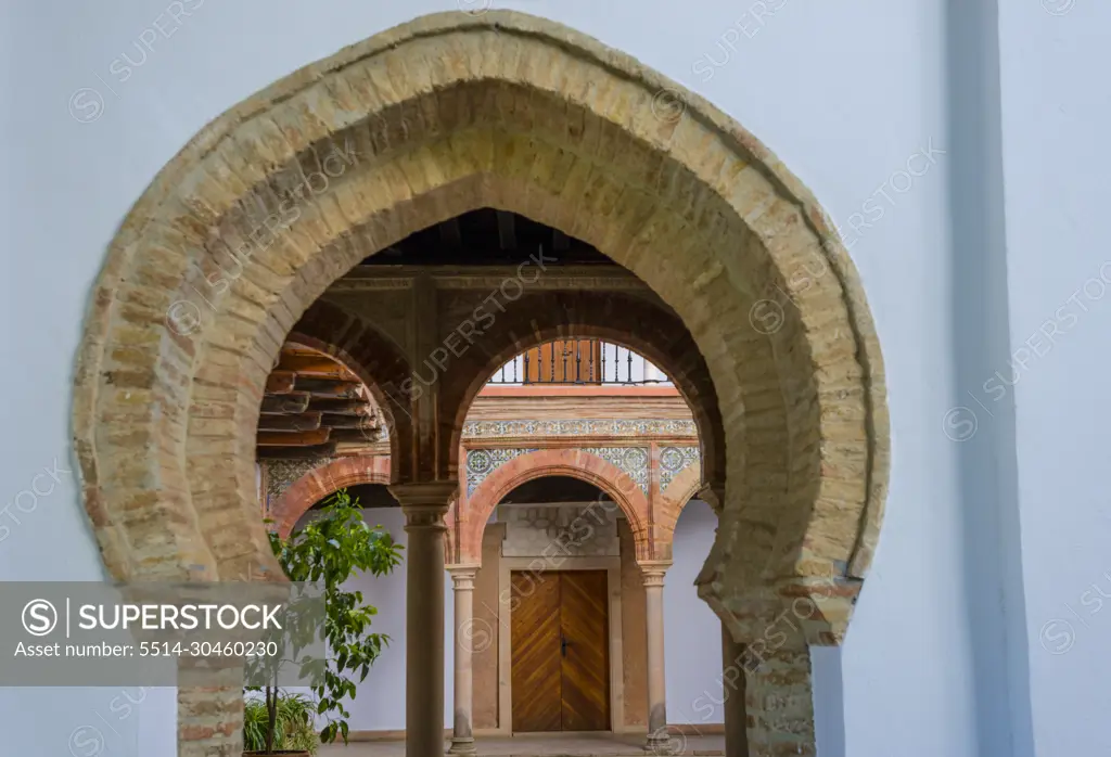 Horseshoe Arch in the Palace of Mondragon Ronda Malaga Spain