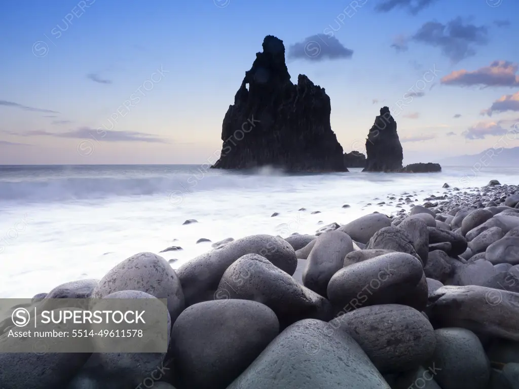 Sea stacks at Ribeira da Janela, Madeira, Portugal