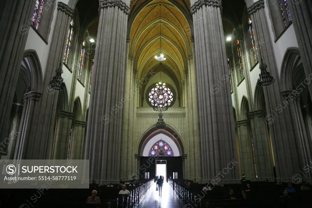 Catedral da Se, Sao Paulo, Brazil.