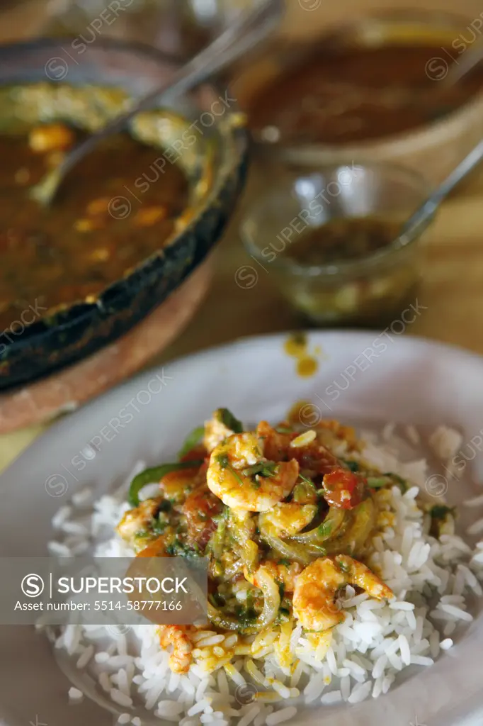 Moqueca dish, Salvador, Bahia, Brazil.