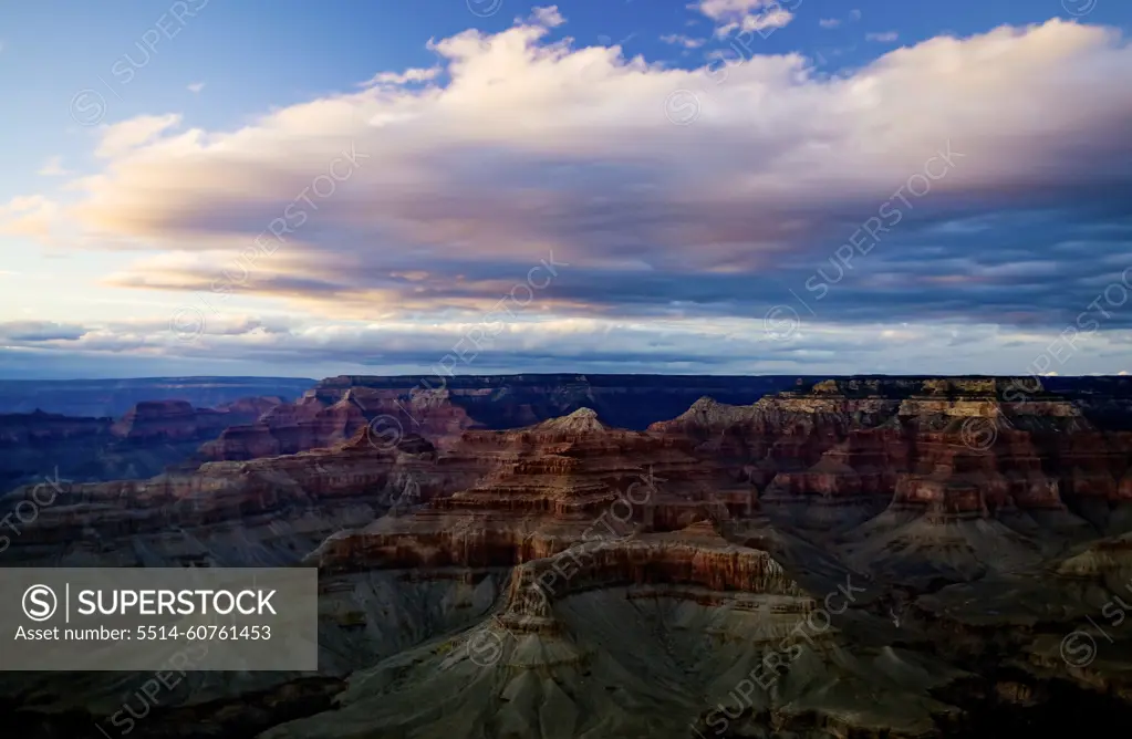 The Grand Canyon at sunset