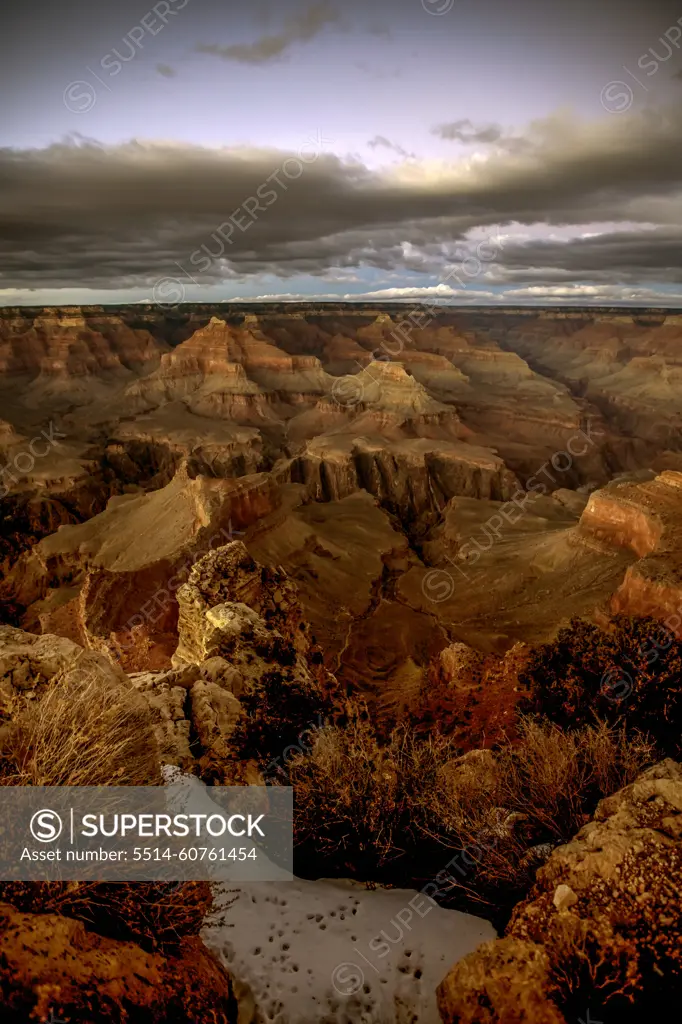 The Grand Canyon at sunset