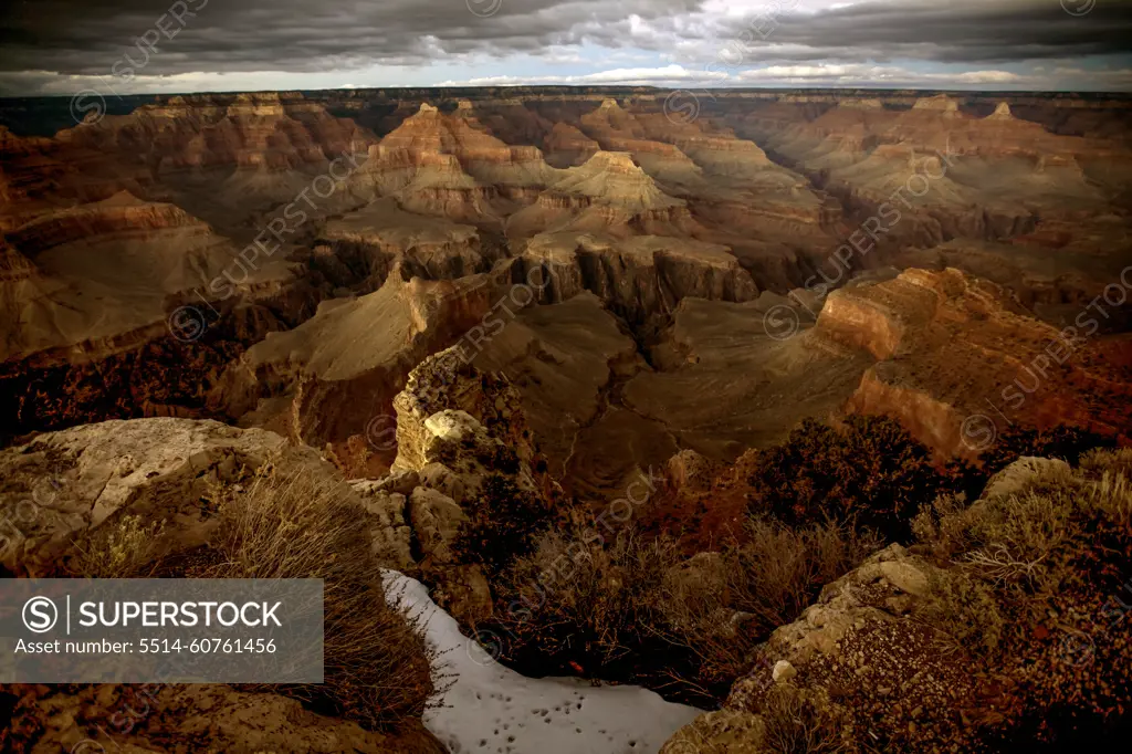 The Grand Canyon at sunset