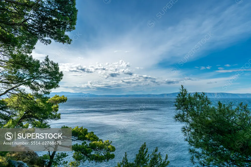 Makarska Riviera seafront on September, Croatia