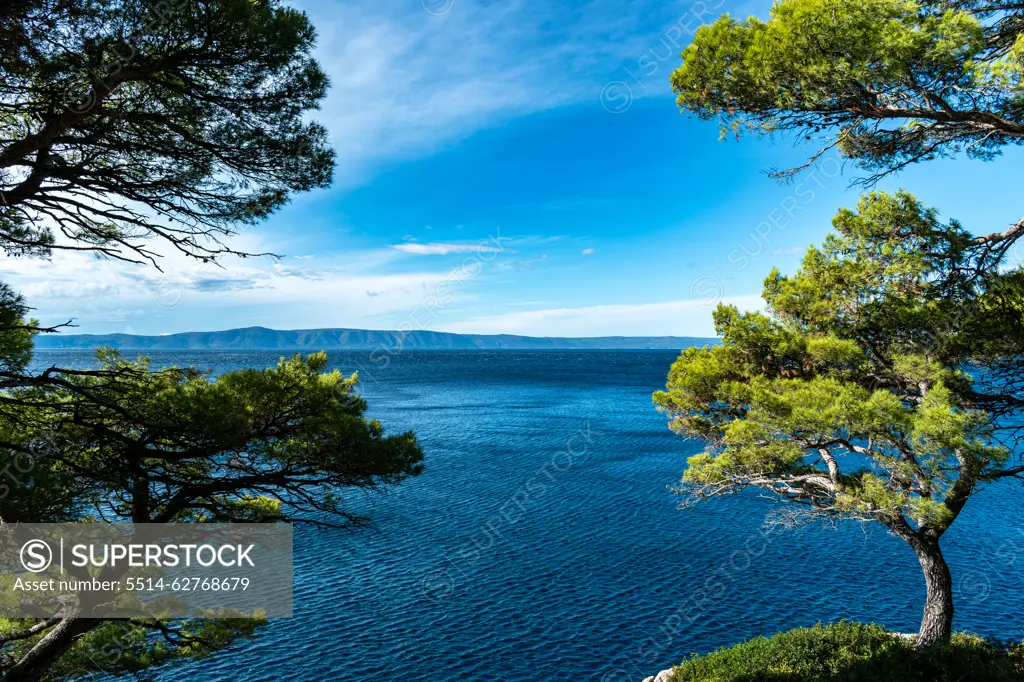 Makarska Riviera seafront on September, Croatia