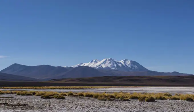 snowcapped mountain in the Antofagasta Region in Chile