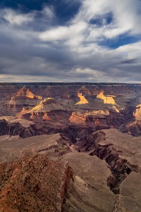 Grand Canyon at sunset, Yavapai Point, Grand Canyon National Park, Arizona, USA