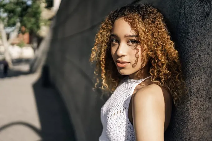 Portrait Of Latin Girl in the city