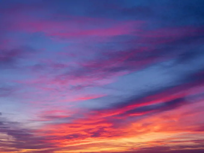 Low Angle View Of Sky At Sunset