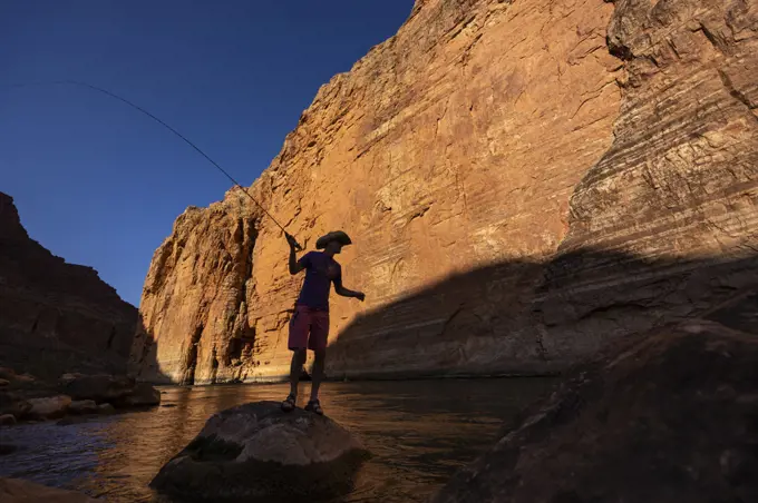 Fly fishing in the Grand Canyon